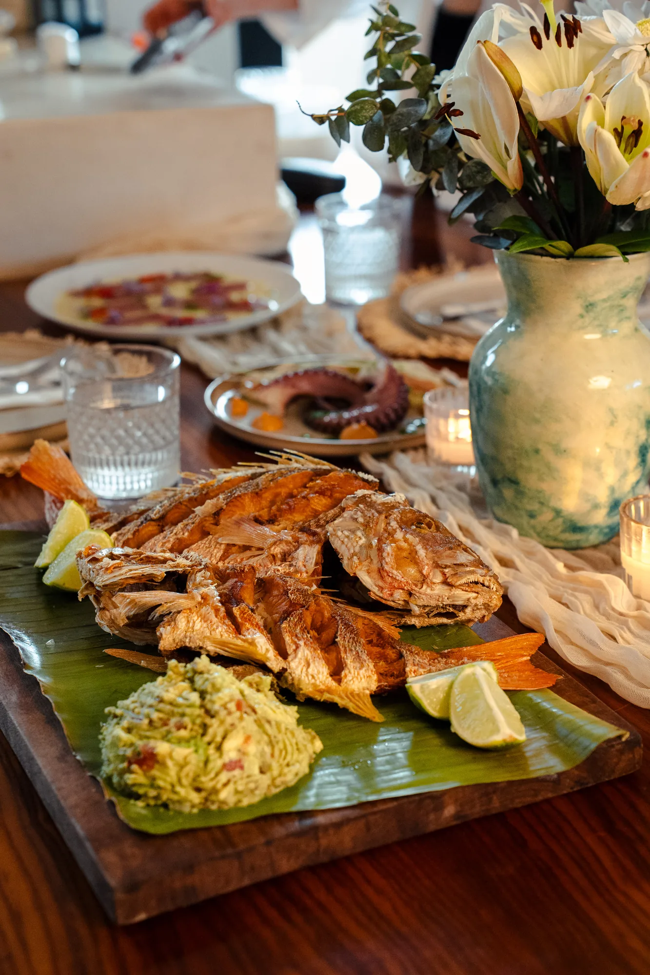 Whole fried fish
